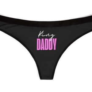 3/$15 🌈 NEW Thong Underwear Accessory with Bold Text King Daddy Gag Joke LGBT